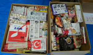 カーブス各店舗様より大量の食品をいただきました！
